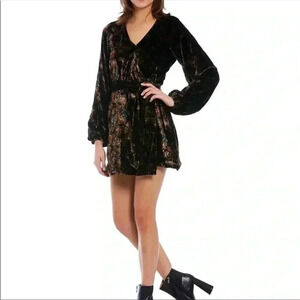 Chelsea & Violet Velvet Wrap Dress